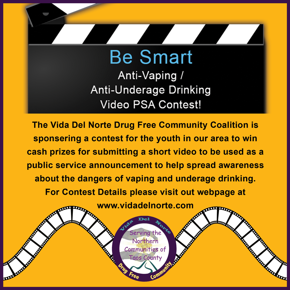 anti vaping anti underage drinking psa contest announcement