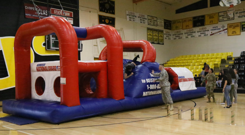 National Gaurd inflatable obstacle course